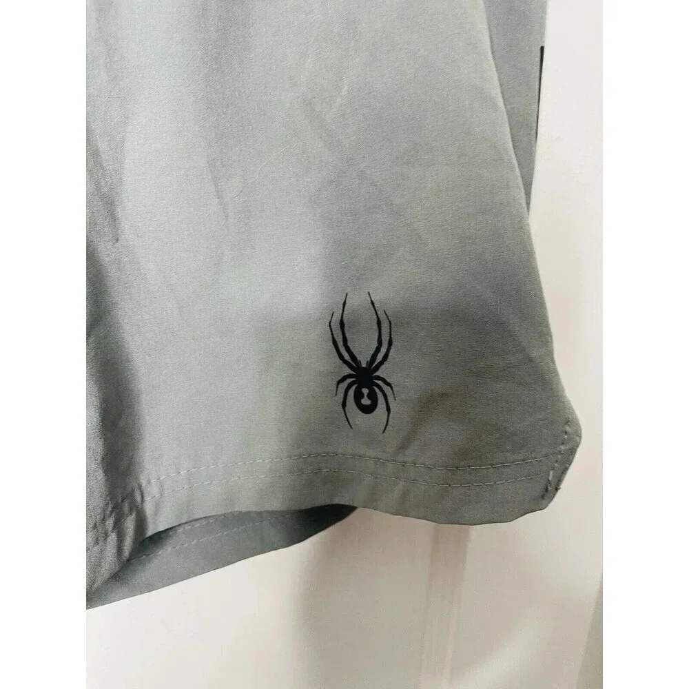Spyder Quick Dry Swim Board Short Sz S Gray UV Protection Pockets 9